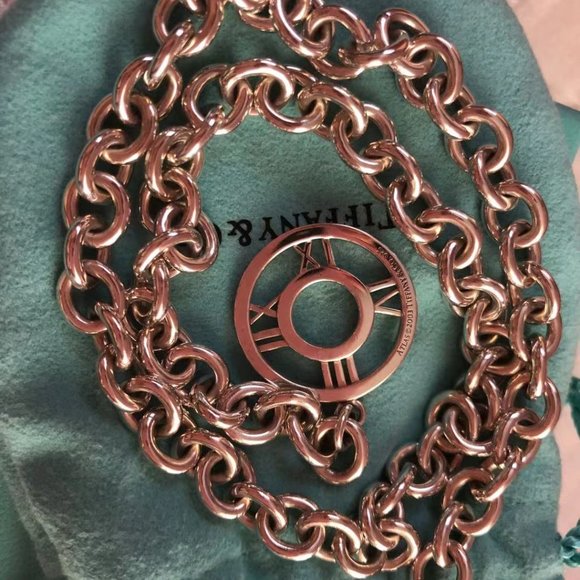 (SOLD)Tiffany & Co. Atlas Collection Link Toggle Necklace - Picture 10 of 13